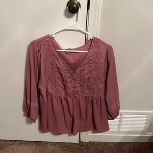 Sharagano blouse (Large, pink)